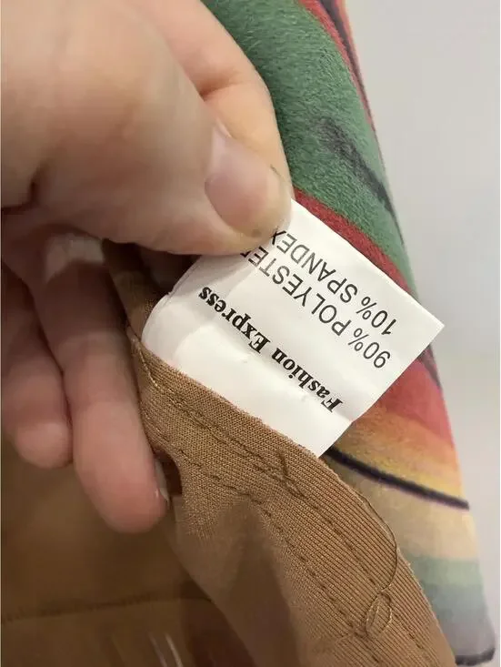 Scully Women's Serape Striped Print Fringe Vest XXL - Picture 7 of 9